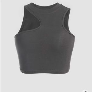 NWT Asymmetrical Crop Top